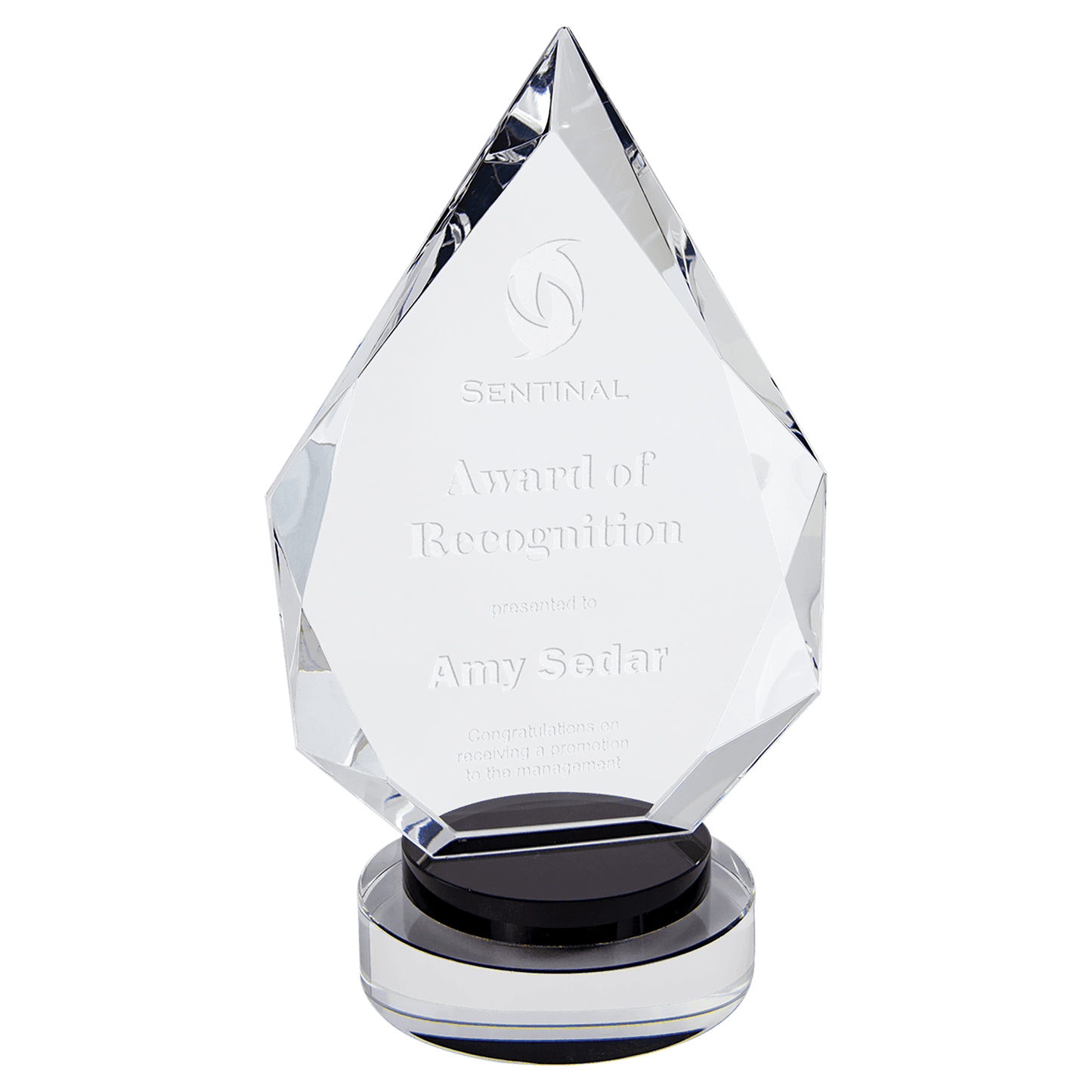 8.25 Crystal Award