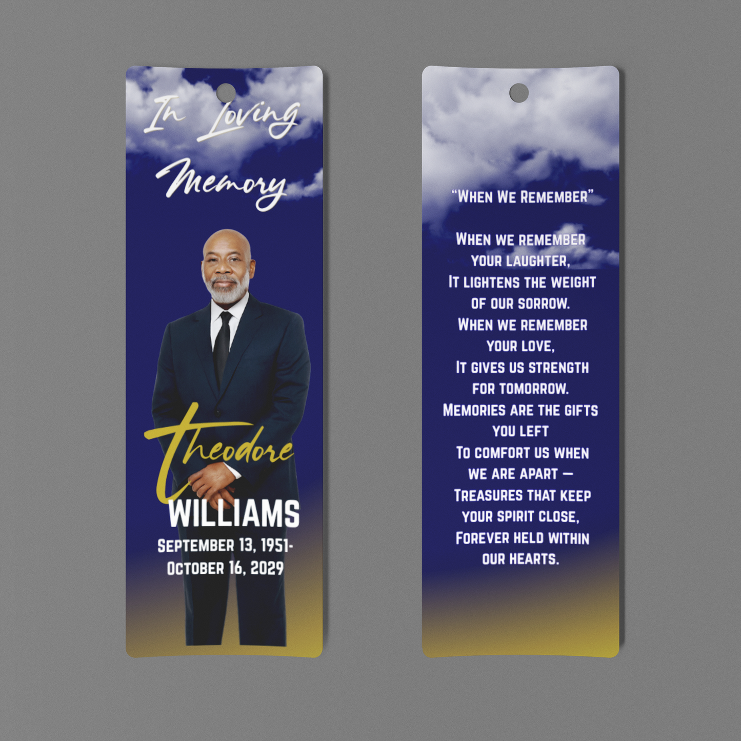 Memorial Bookmarks
