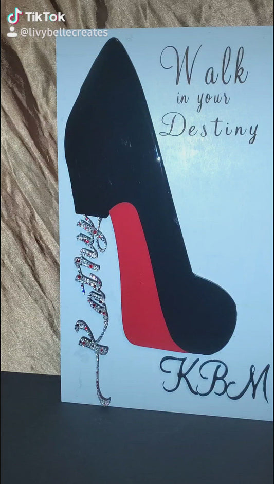 Red Bottom sign personized